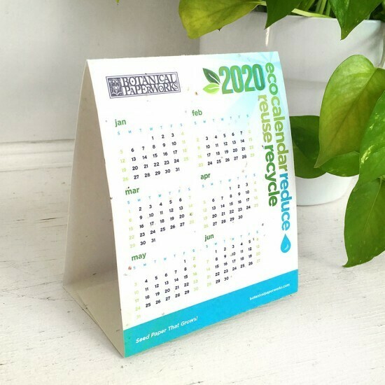 Tischkalender aus Saatgutpapier