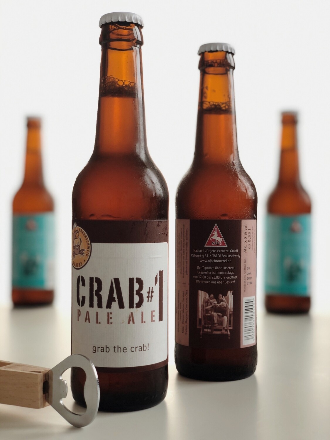 Craft Beer mit Logo - Crab #1 Pale Ale 0,33l
