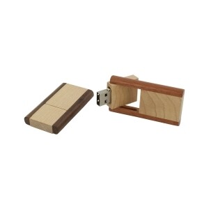 USB Stick aus Holz zum herausdrehen
