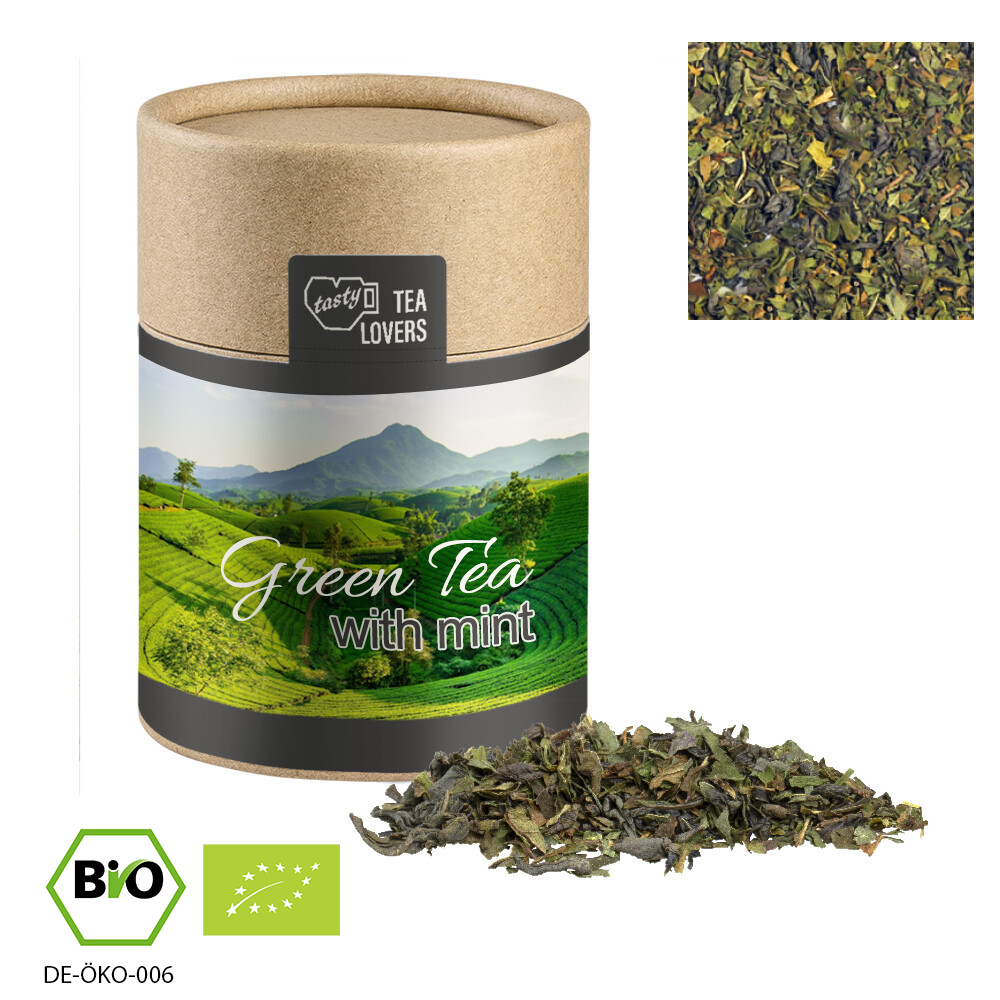 Bio Grüner Tee mit Minze, ca. 35g