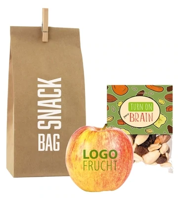 Power Snack Bag mit Logo-Apfel