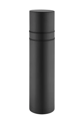 Thermoskanne &quot;DoubleCupDesign&quot; schwarz mit Klickverschluß 750ml