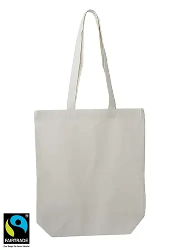 Fairtrade Tasche mit Taschenboden 220g/m²