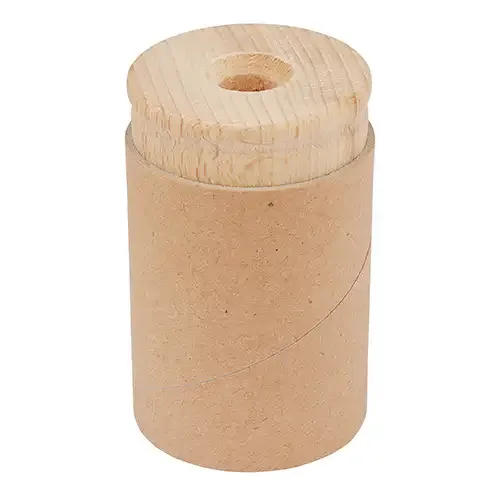 Anspitzer aus recycelter Pappe und Buchenholz