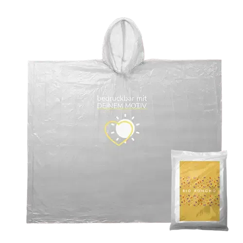 Regenponcho Jürgen aus Maisstärke