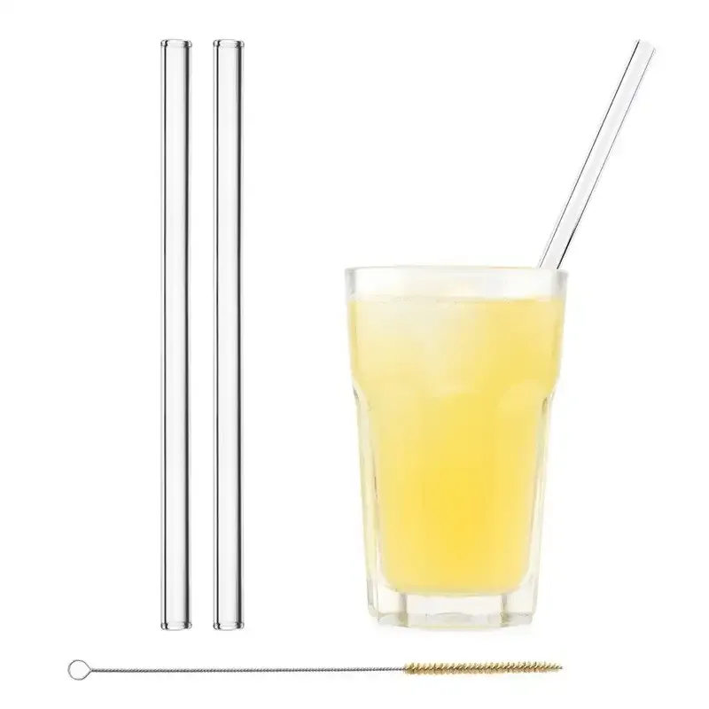 Glastrinkhalm 23cm (2 Stück)