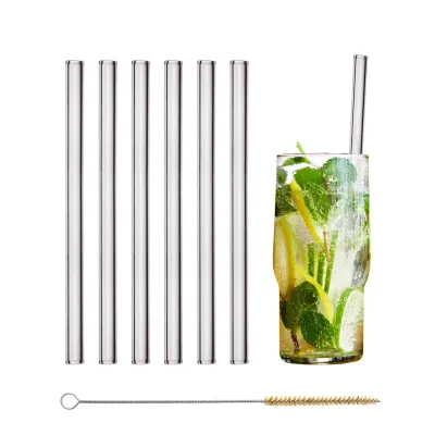 Glastrinkhalm 20cm (6 Stück)