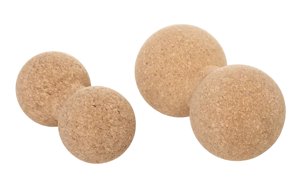 Faszien-Doppelball aus Kork (20 x 10cm)