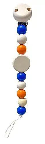 Schnullerkette mit Flachperle
