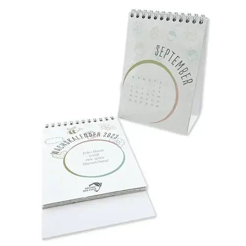 Tischkalender aus Saatgutpapier A6