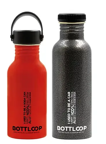 Trinkflasche aus recyceltem Aluminium