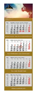 4 Block-Wandkalender