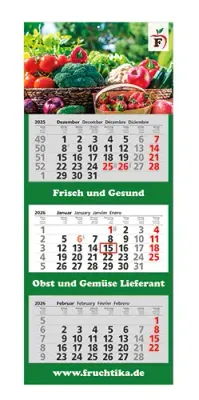 3 Block-Wandkalender