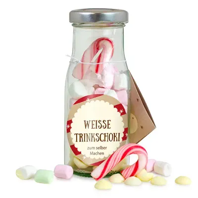 DIY Flasche weißer Kakao