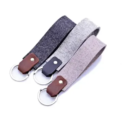 Schlüsselanhänger Waldbauer aus Filz