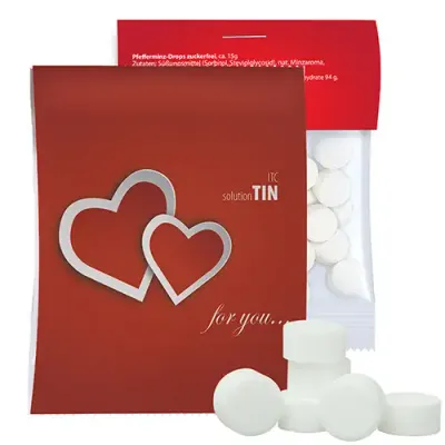 Pfefferminz Drops zuckerfrei 15g  (Vegan)