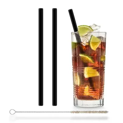 Bunte Glashalme 2er Set