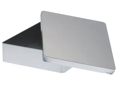 Eckige Weißblech Dose