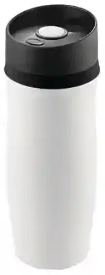 Thermobecher "CremaExtensa" weiß/schwarz 0,4l