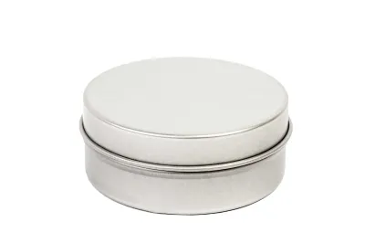 Kleine runde Weißblechdose