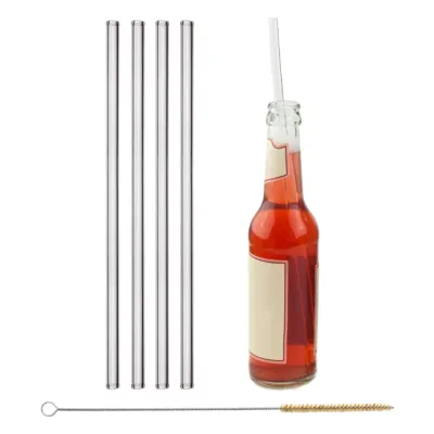 Glastrinkhalm 30cm (4 Stück)