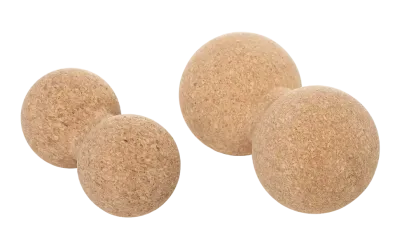 Faszien-Doppelball aus Kork (20 x 10cm)