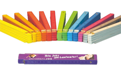 Bunter Holz-Zollstock 2m