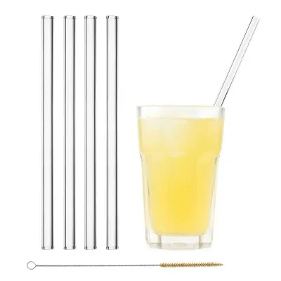 Glastrinkhalm 23cm (4 Stück)