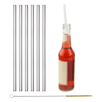 Glastrinkhalm 30cm (6 Stück)