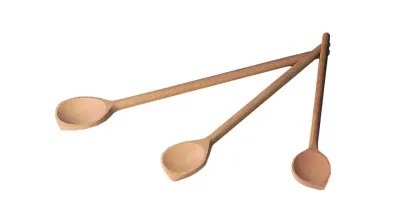 Holzkochlöffel mit Spitze