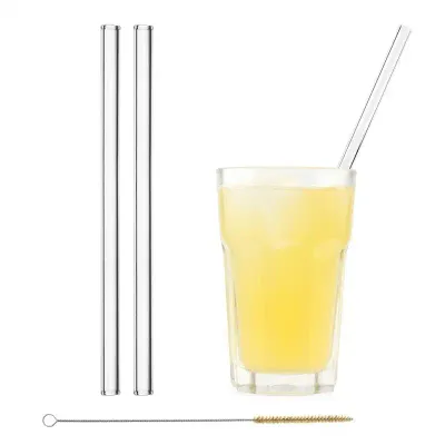 Glastrinkhalm 23cm (2 Stück)