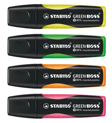 GREEN Boss Textmarker