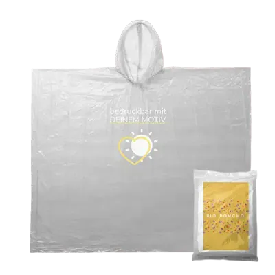 Regenponcho Jürgen aus Maisstärke