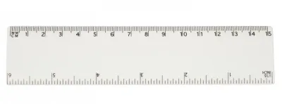 Lineal aus recyceltem Kunststoff 15cm