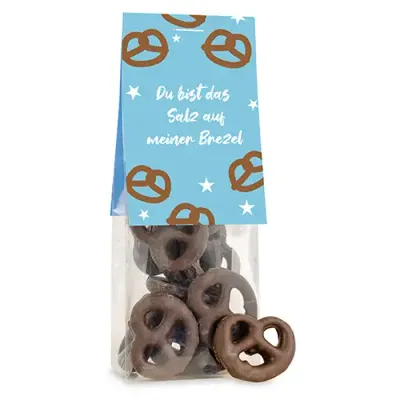 Naschbeutel Schokolierte Salzbrezeln