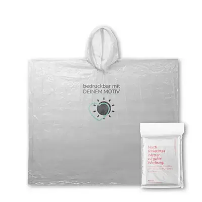 Regenponcho Birgit aus Altplastik