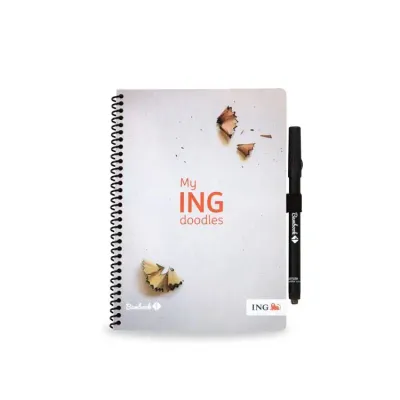 Bambook A4 Softcover - wiederverwendbares Notizbucht inklusive Digitaldruck als hochwertiges Werbegeschenk mit Logo 
