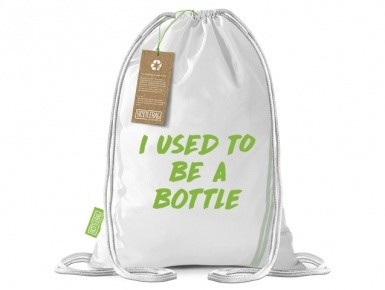 BottleBag Turnbeutel als Werbeartikel mit Logo - Nachhaltig mit recyceltem Material