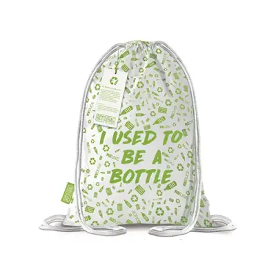 BottleBag Turnbeutel als Werbeartikel mit Logo - Nachhaltig mit recyceltem Material