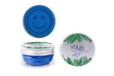 Vegane Knete 125g Dose Vegane Knete 125g Dose erhältlich in verschiedenen Farben inklusive Druck auf dem Deckel als kreatives Giveaway