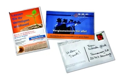 Promo Saattüte XL inklusive Digitaldruck auf der Verpackung also Giveaway mit Logo