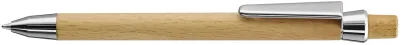 Holz-Druckkugelschreiber Beech mit Logo als Werbeartikel für Firmen