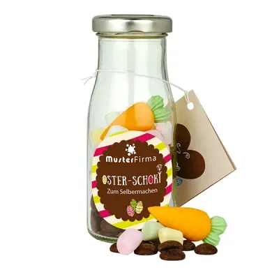 DIY Heißer Oster Kakao DIY Heißer Oster Kakao zum Selbermachen inklusive Digitaldruck auf dem Etikett als Werbegeschenk zu Ostern mit Logo