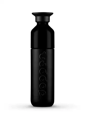 Dopper Isoliert Blazing Black 350 ml mit Logo als Werbegeschenk