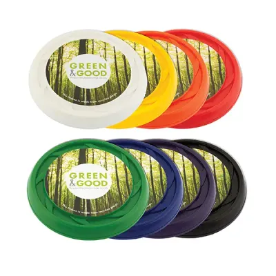 Frisbee aus recyceltem Plastik Frisbee aus recyceltem Plastik