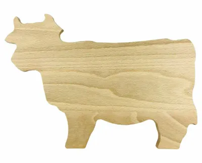 Holzbrett Kuh Holzbrett Kuh aus Buchenholz mit deinem Logo als Werbeartikel