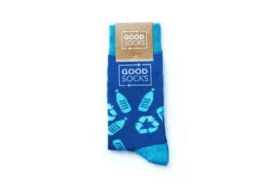 Socken gewebt mit Logo - Nachhaltiger Werbeartikel