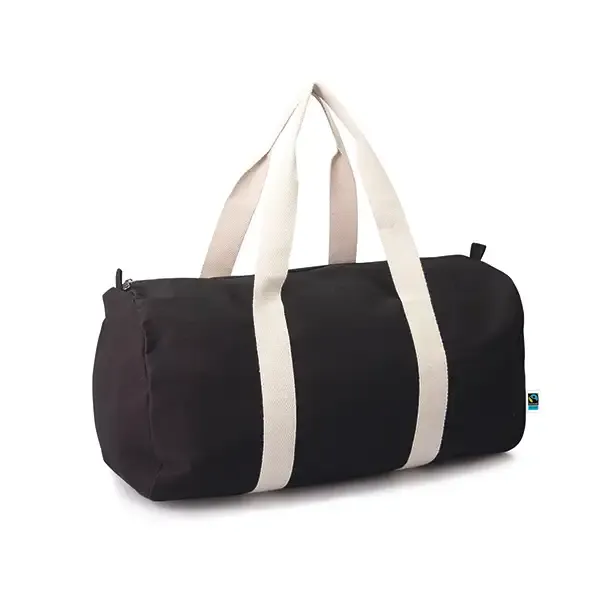 Bio-Baumwolltasche Theo Duffle bag / Reisetasche mit Siebdruck als Werbeartikel mit Logo