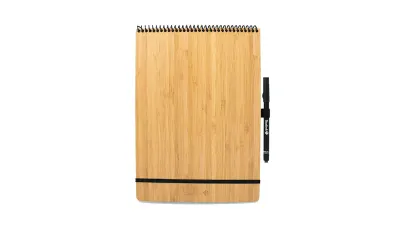 Bambook A4 Notepad Bambook A4 Hardcover Notepad - wiederverwendbares Notizbucht inklusive Gravur als hochwertiges Werbegeschenk mit Logo