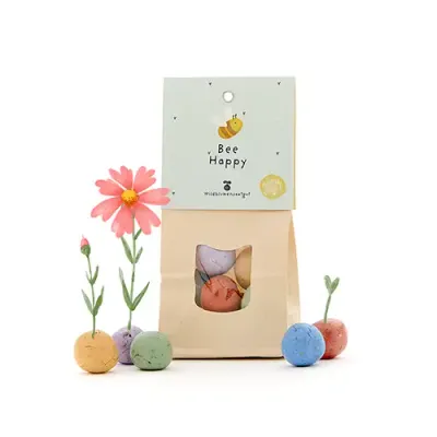 Blumenmurmeln in Papiertüte (8 Stück)